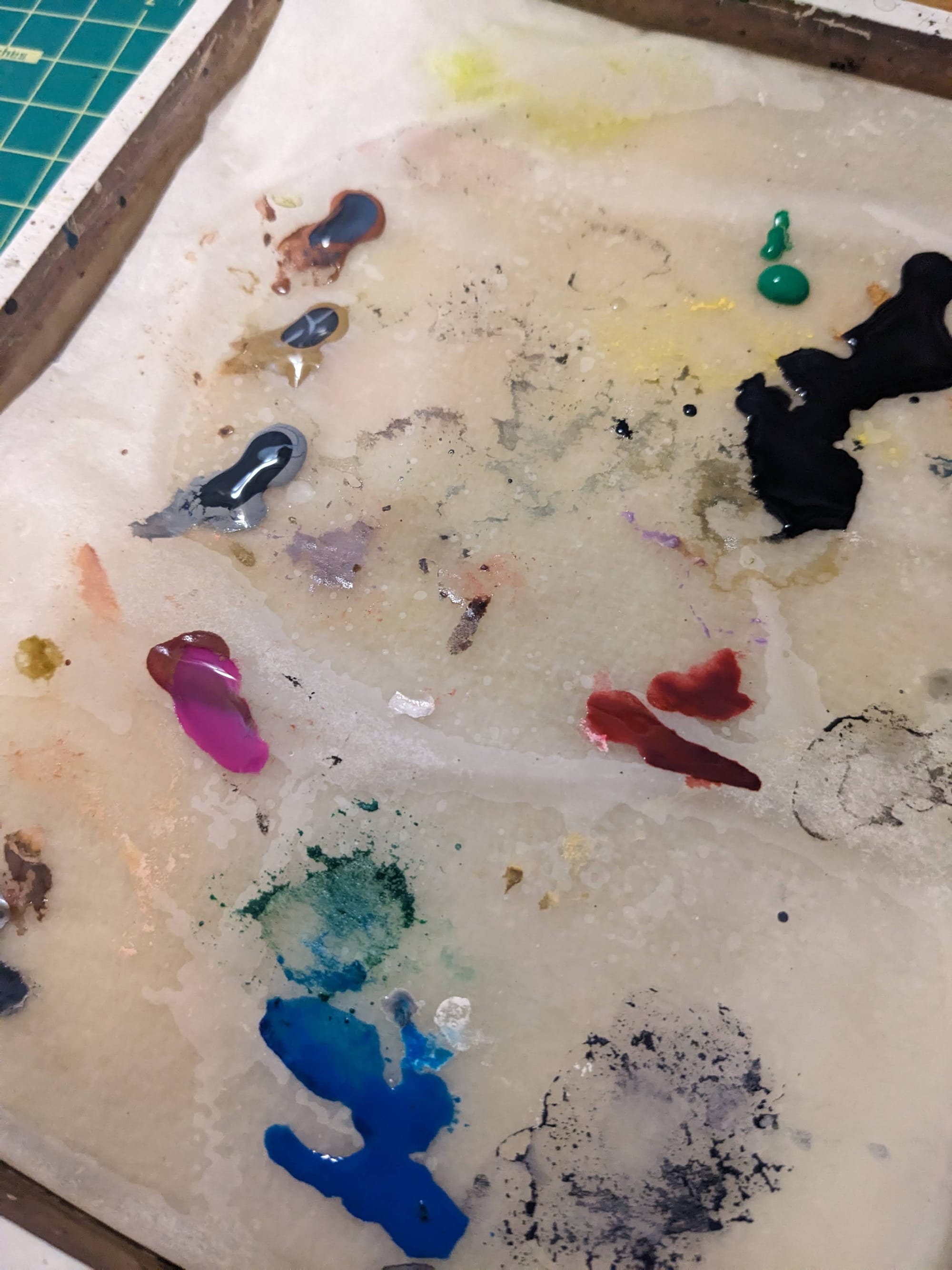Pro-Acryl 1-Step on a wet palette 