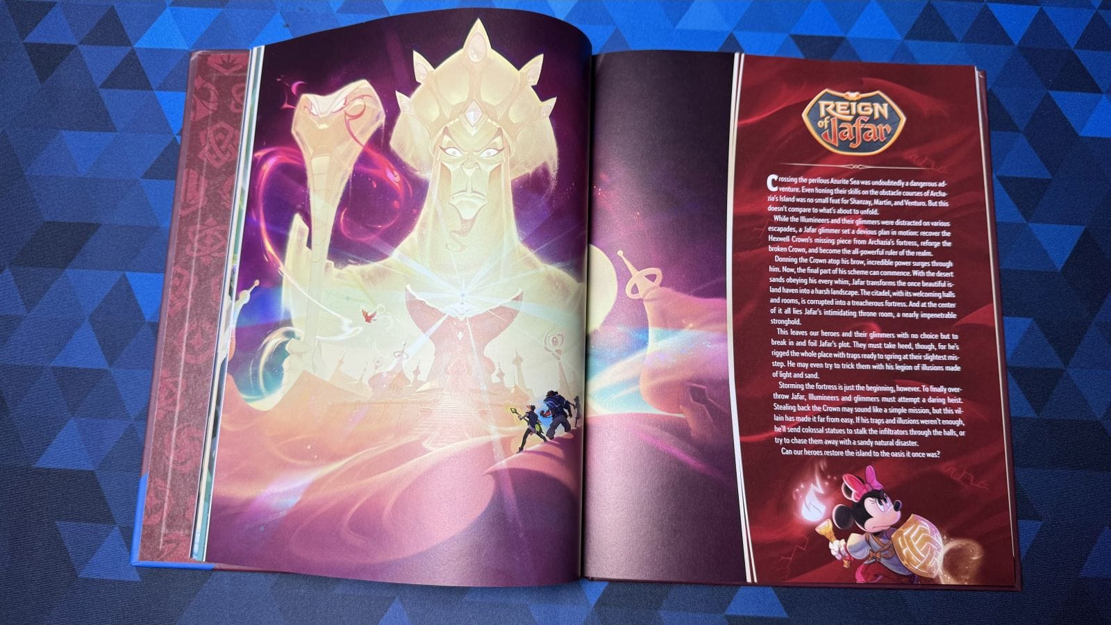 An example of the artwork and text in the book.