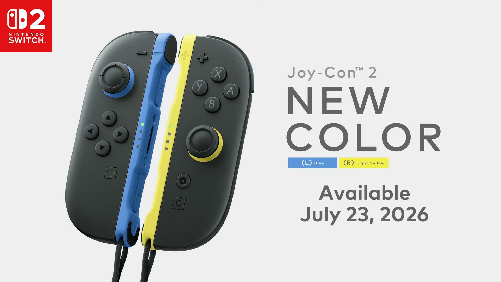 The new blue and yellow colors