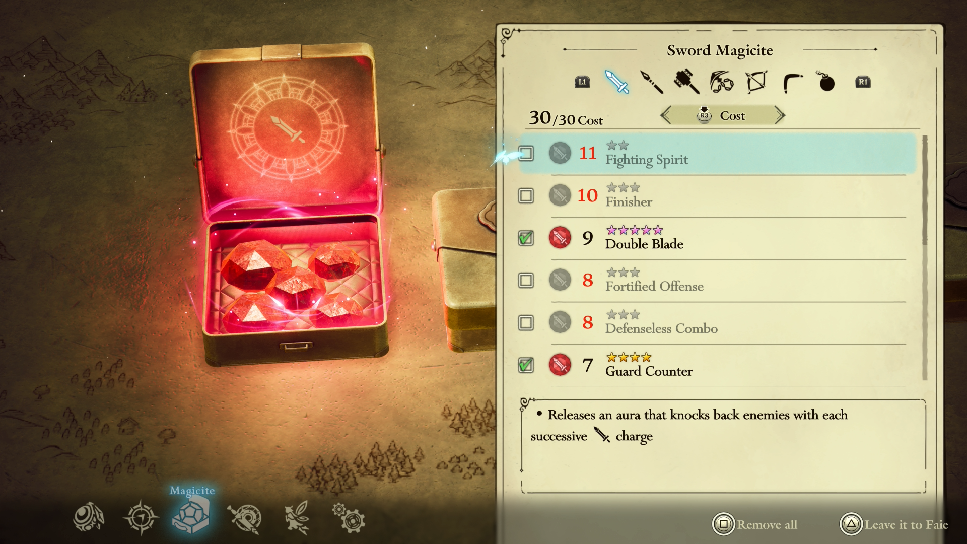 Magicite helps augment your weaponry and its capabilities