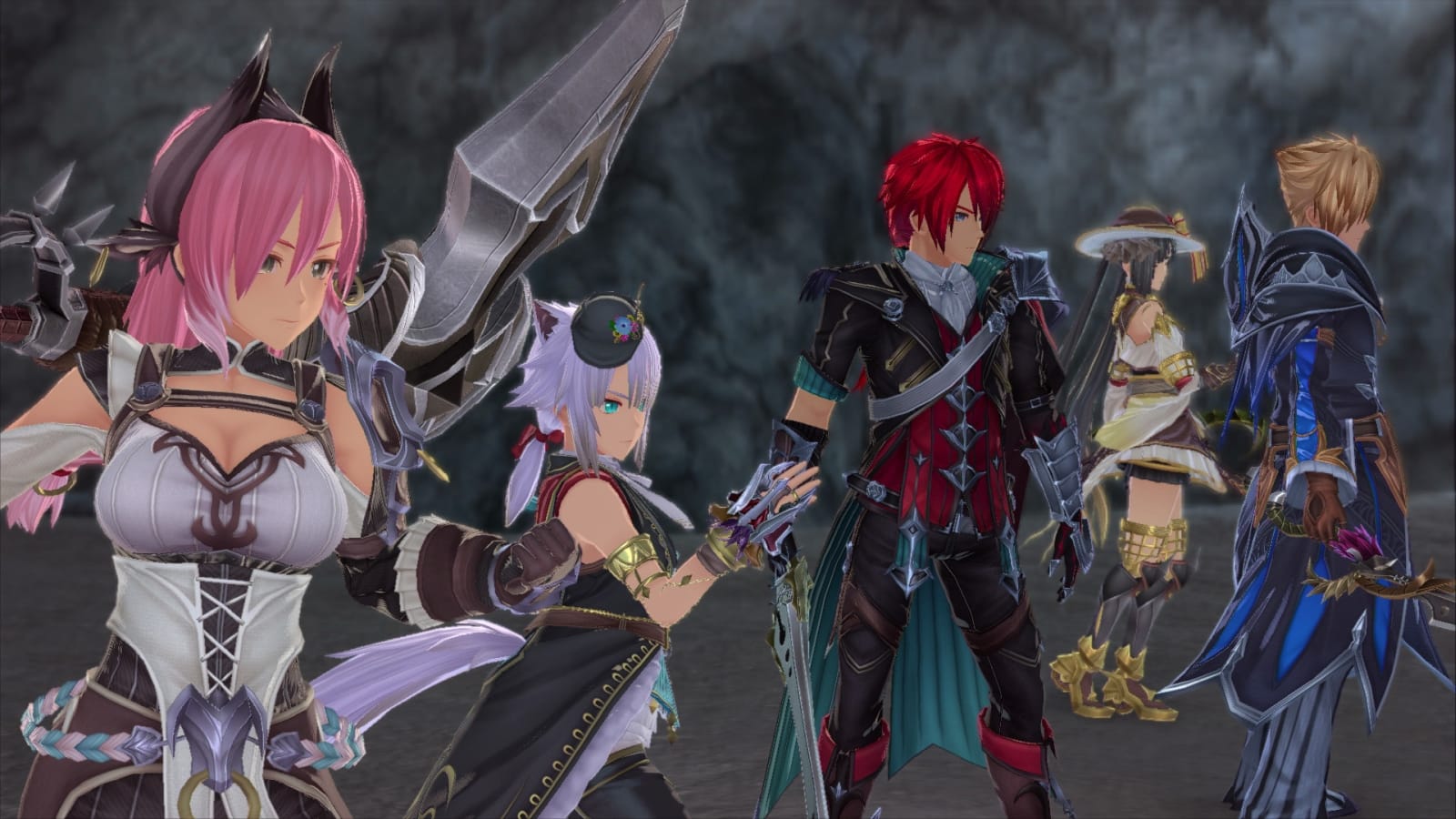 Adol with some of the Monstrums.