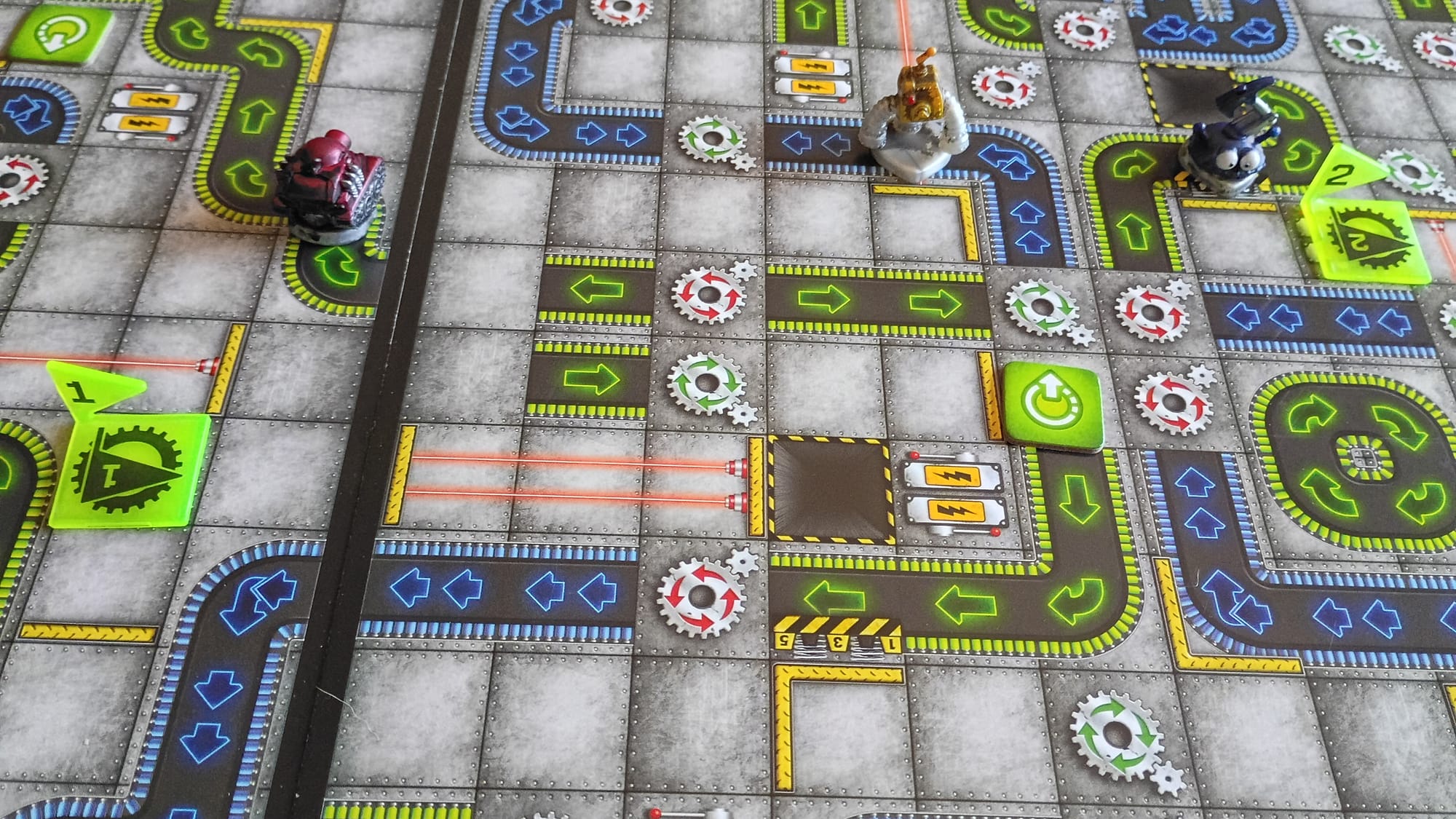some of the bots on a course