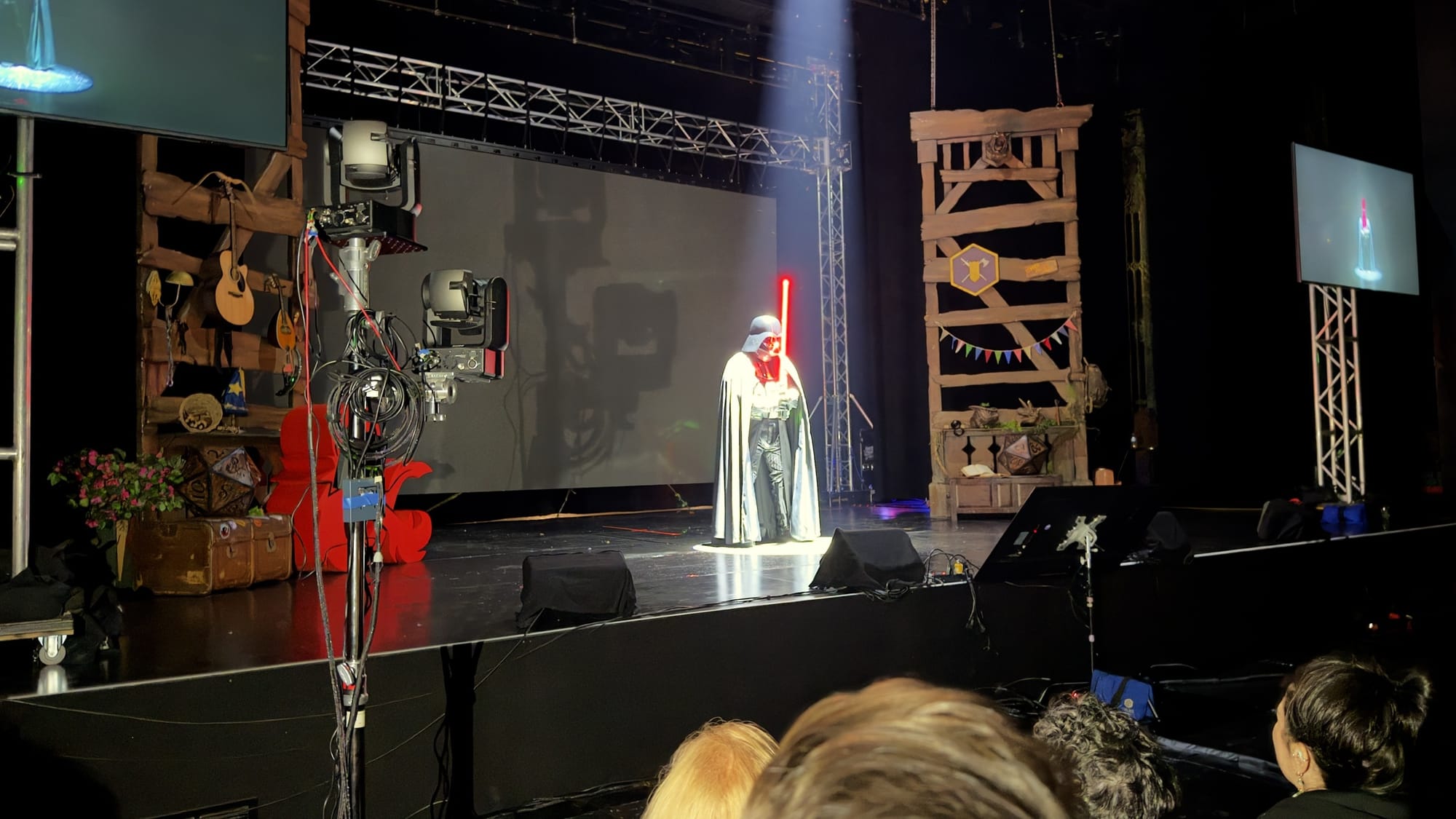 Darth Vader annoucing D&D x Star Wars at Gen Con 2026.