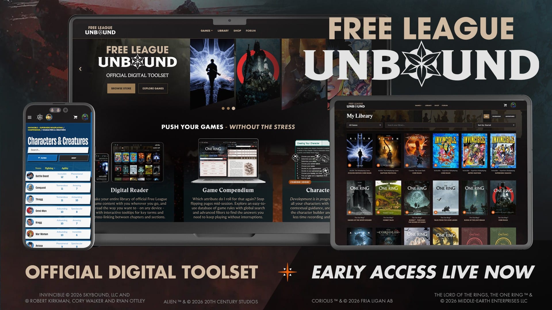 Free League Unbound now in early access
