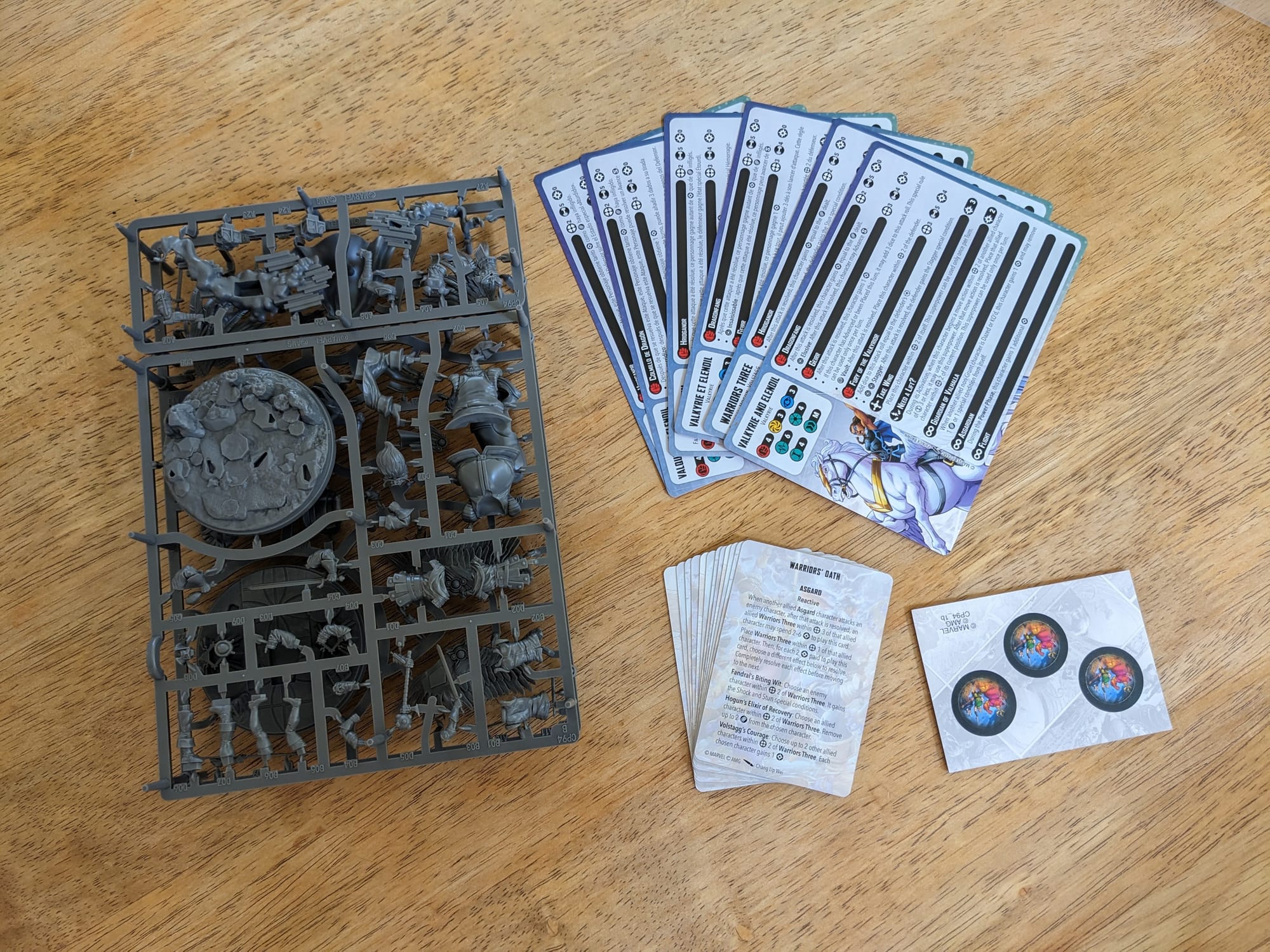 Valkyrie and Elendil & Warriors Three Character Pack Box Contents