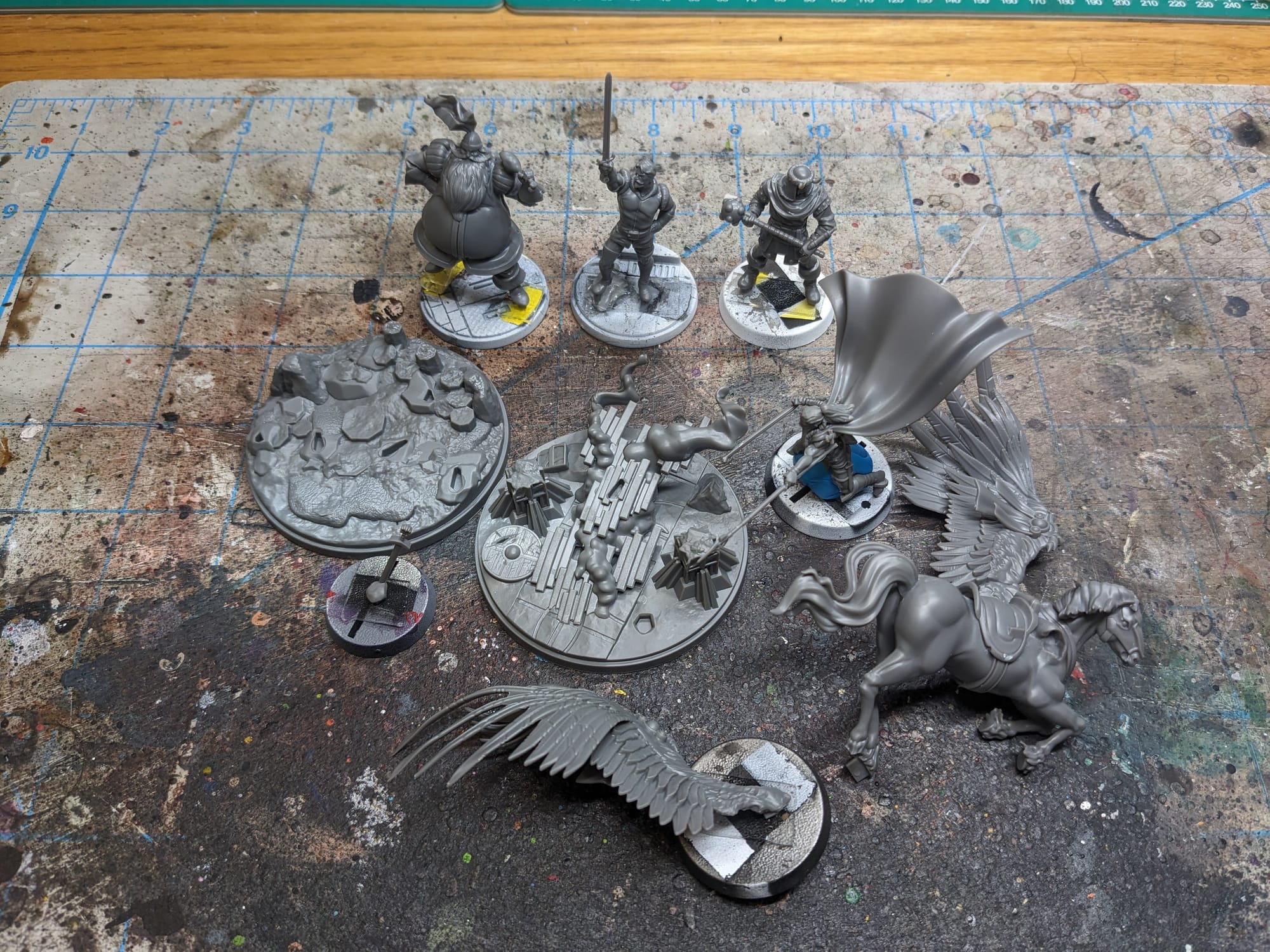 Valkyrie and Elendil & Warriors Three Ready for Painting