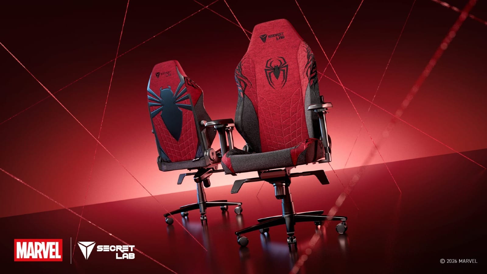 Secretlab showcases sensational Spider-Man seat