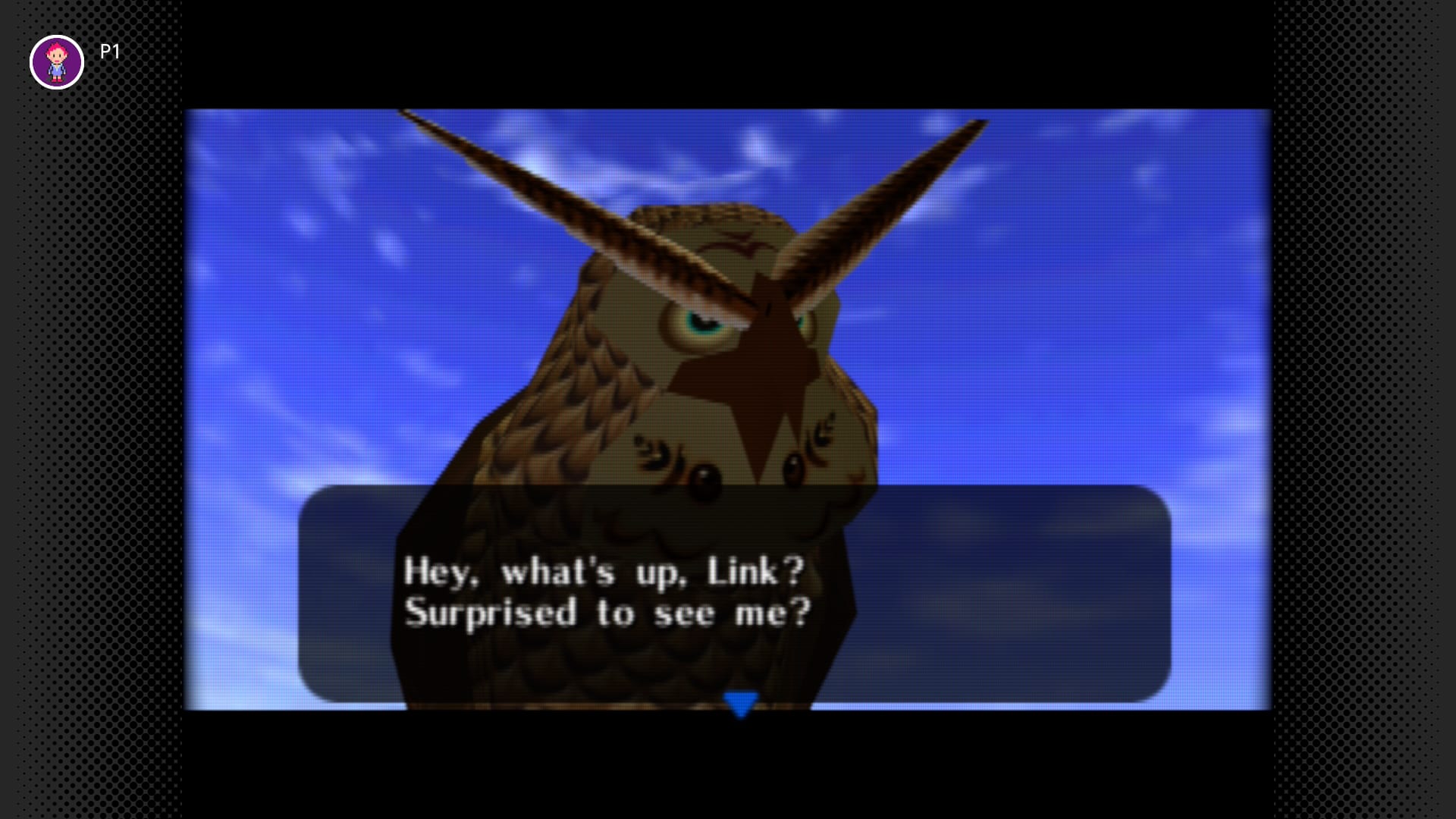The owl greeting Link