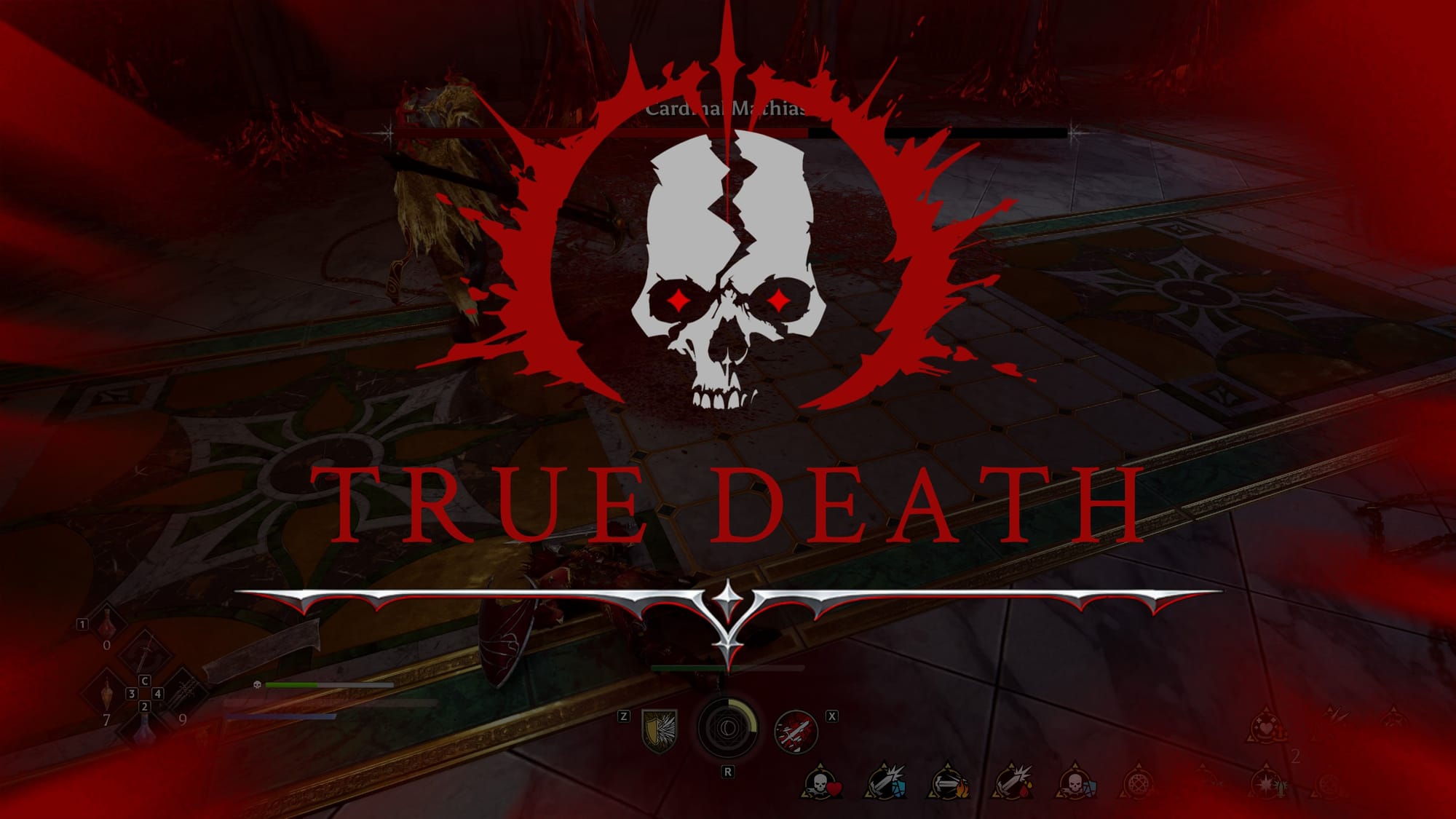 When you die and run out of lives, it's back to church to start from the beginning!
