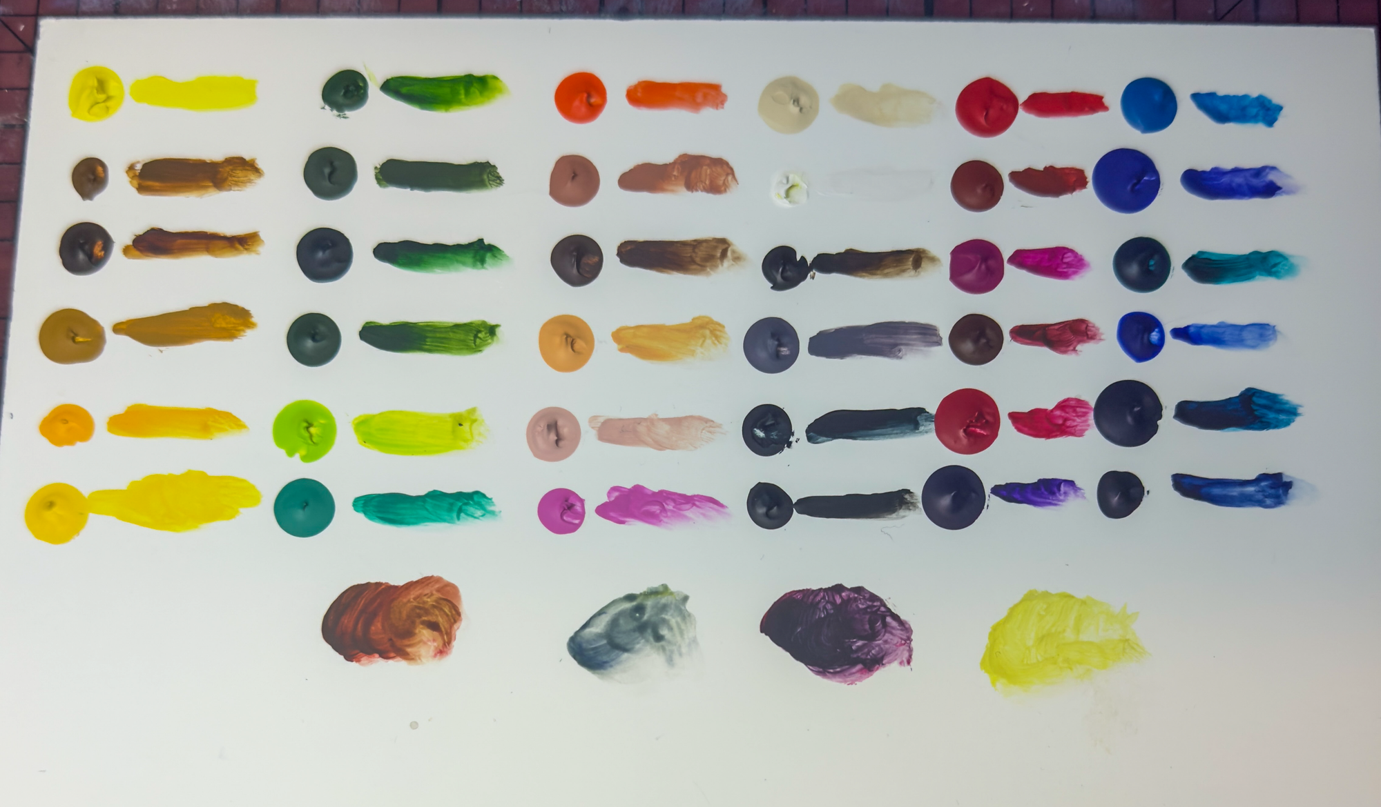 AK Interactive Artist Dense Acrylics on whiteboard