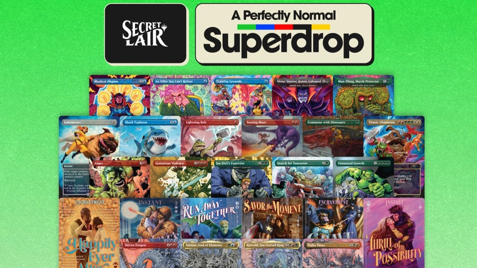 Magic: The Gathering Secret Lair: A Perfectly Normal Superdrop arrives August 31st