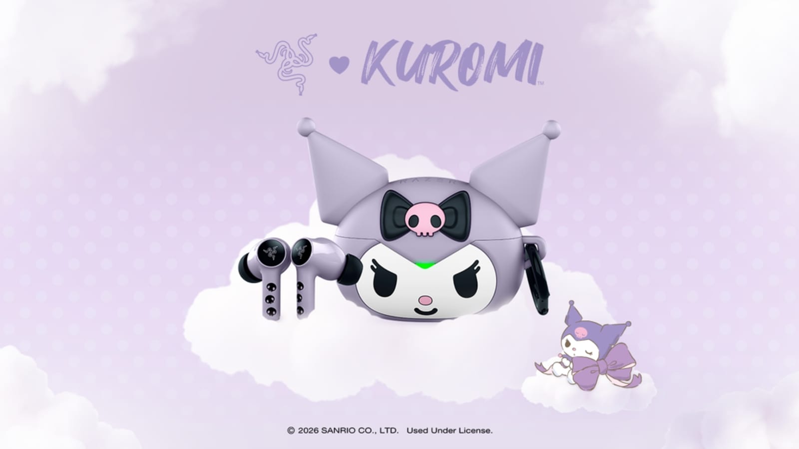 The Kuromi earbuds