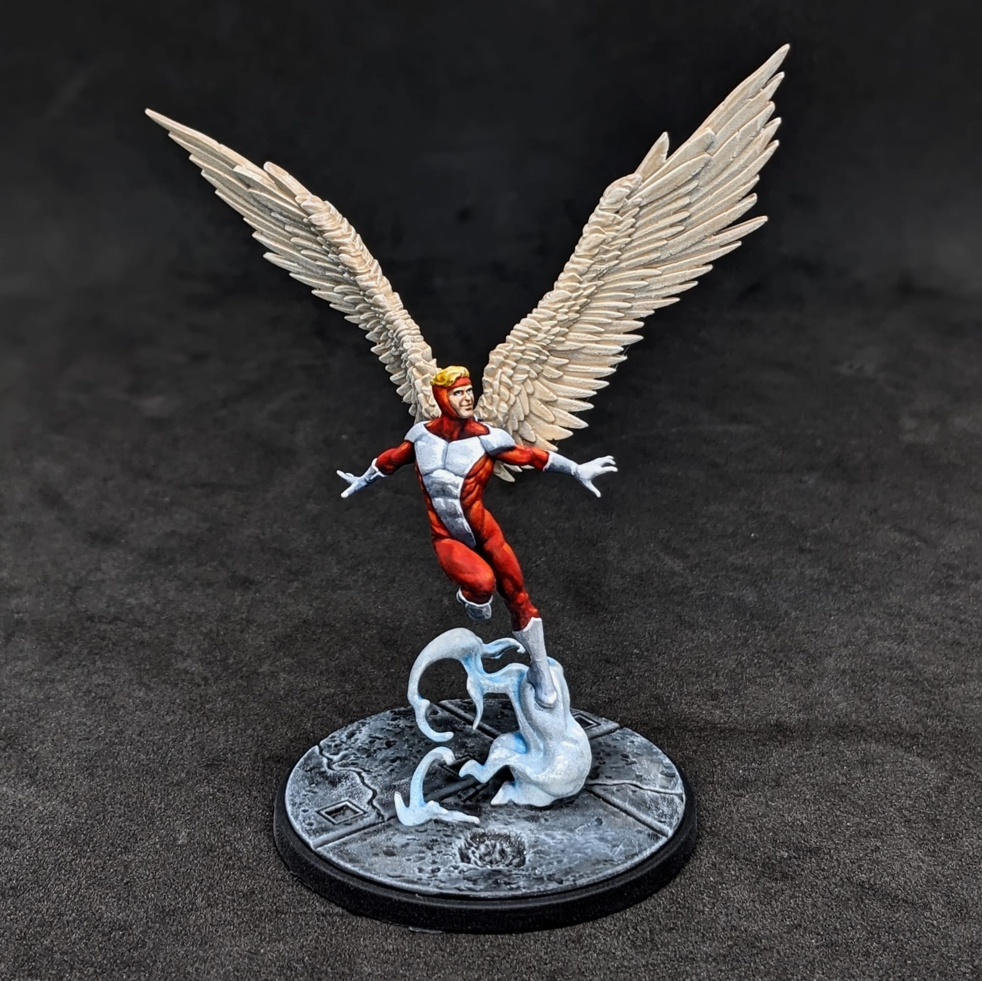 Angel from Marvel Crisis Protocol painted by Alec Kozak