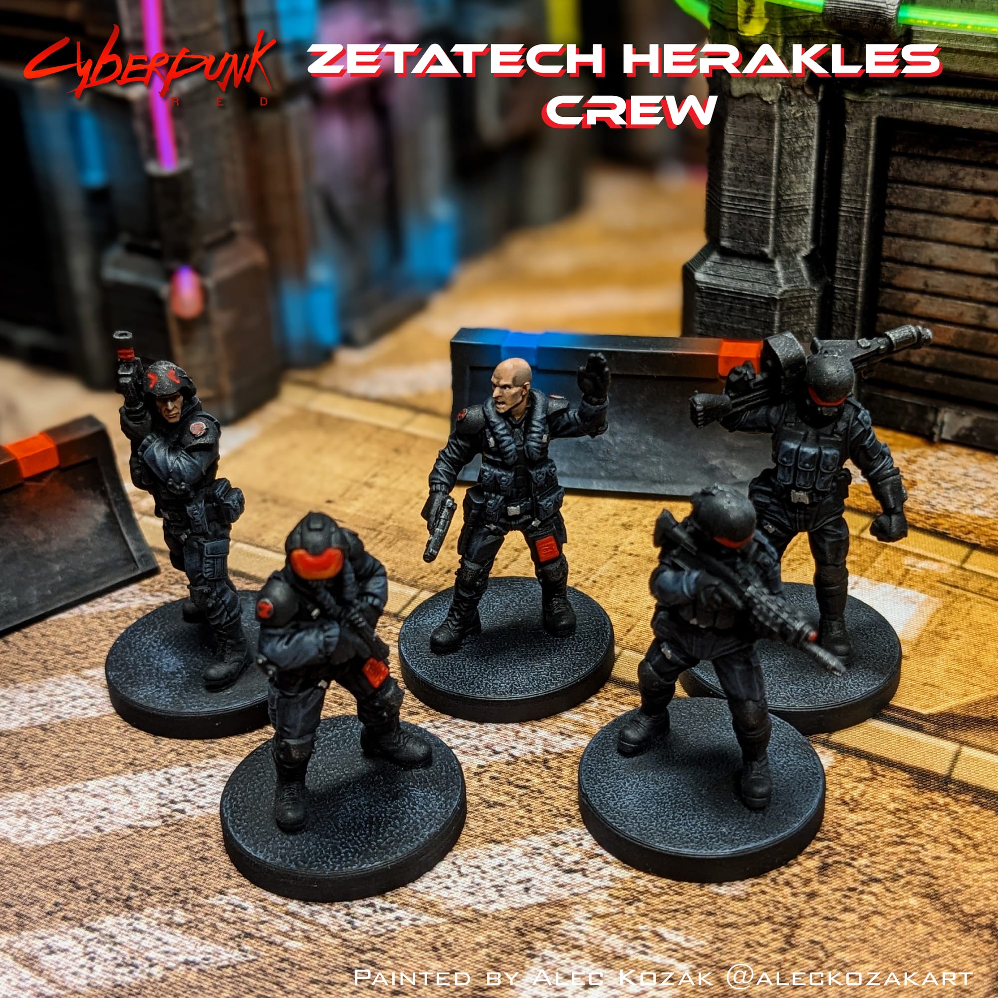 Zetatech Herakles Crew Gunners painted by Alec Kozak