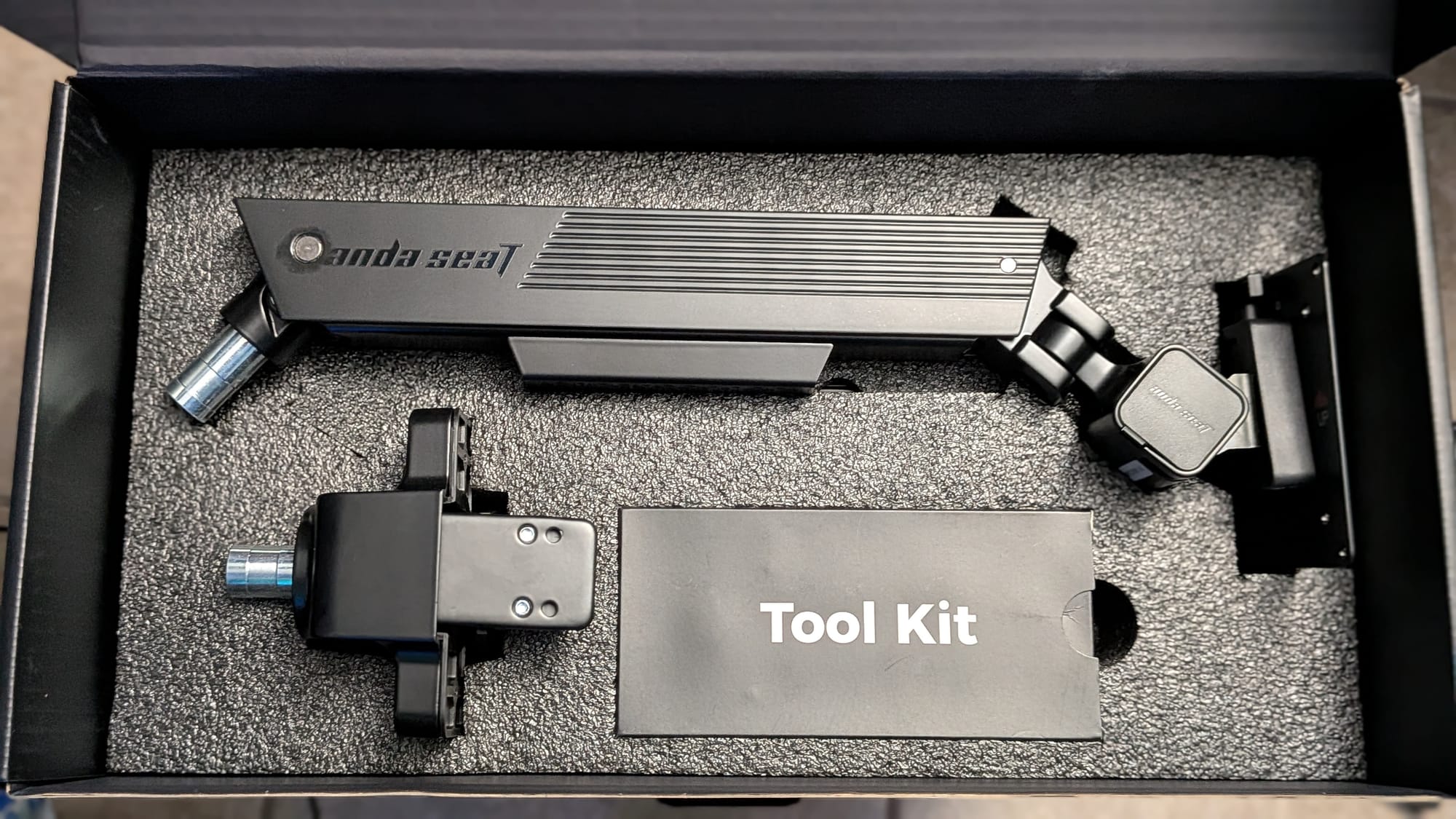 The box is neatly packed full of everything you'll need to improve your work space