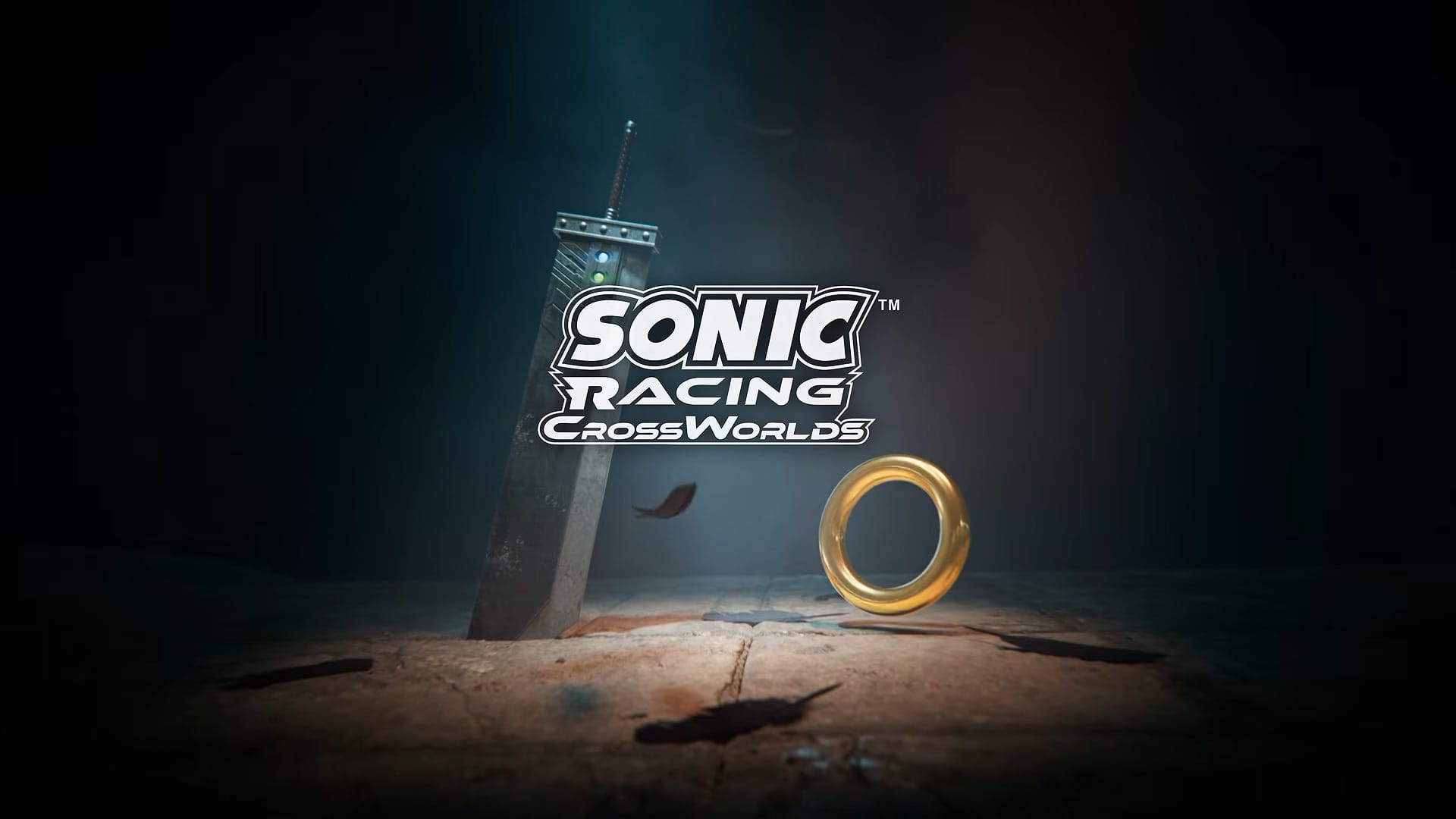 Key art for the FF7xSonic Racing: CrossWorlds crossover