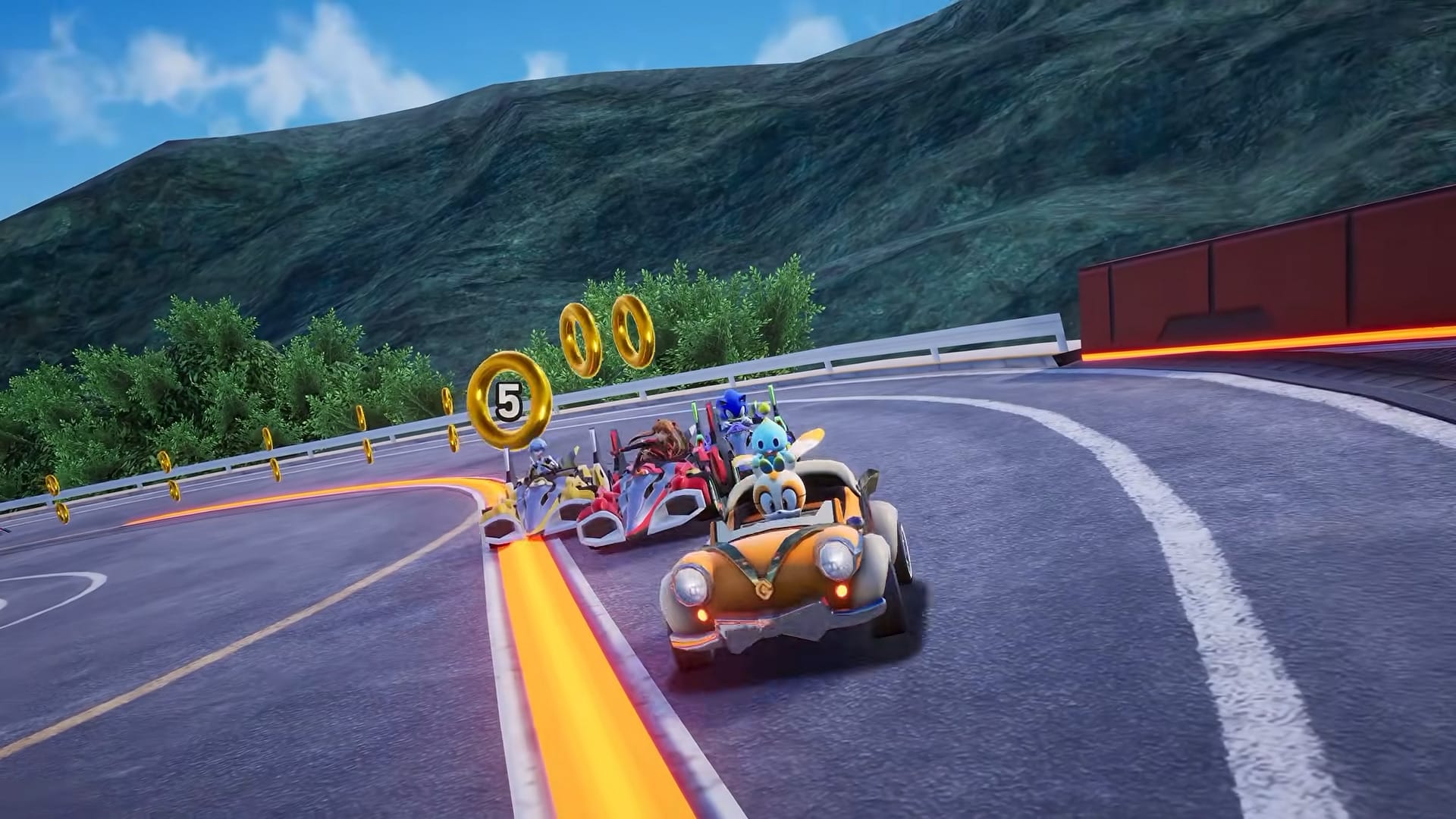 Racing with the Evangelion characters
