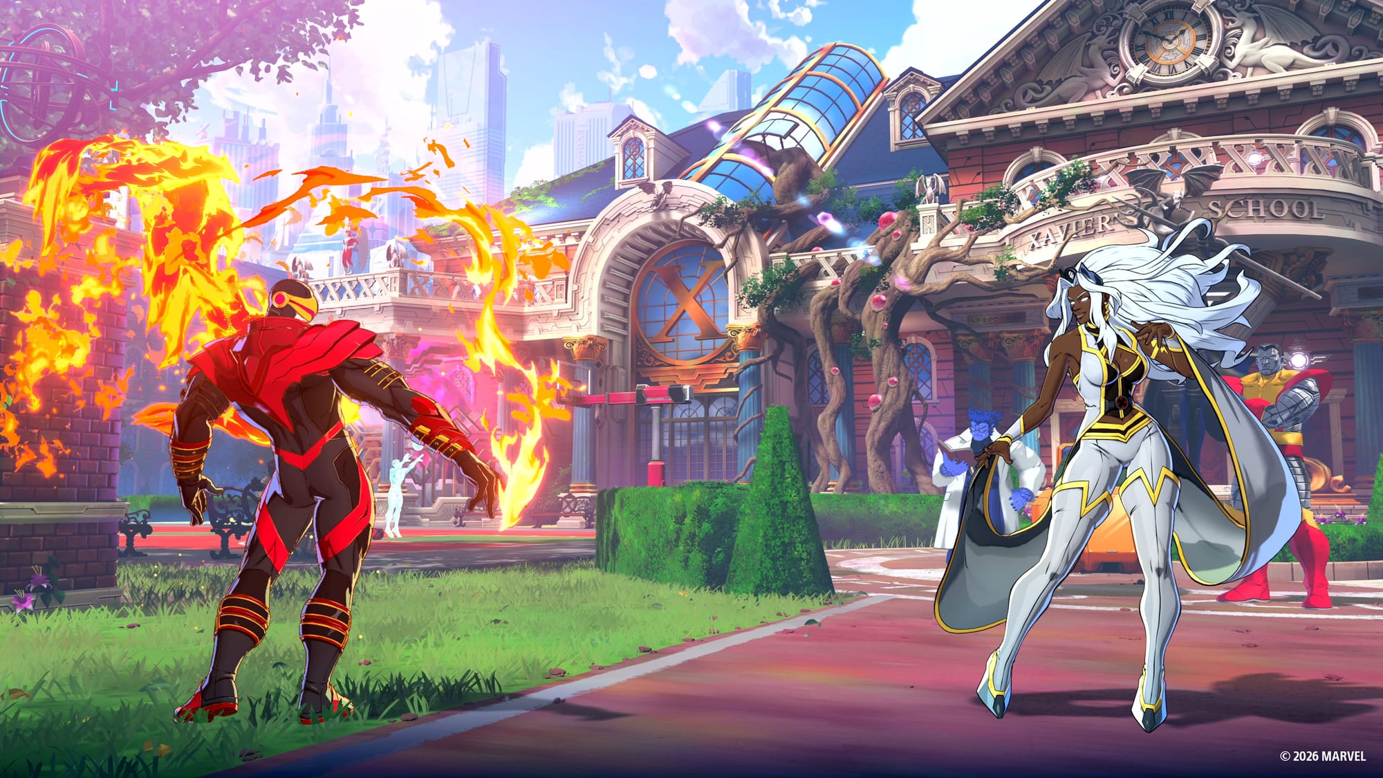 Phoenix Cyclops faces off against Storm on the X-Men stage