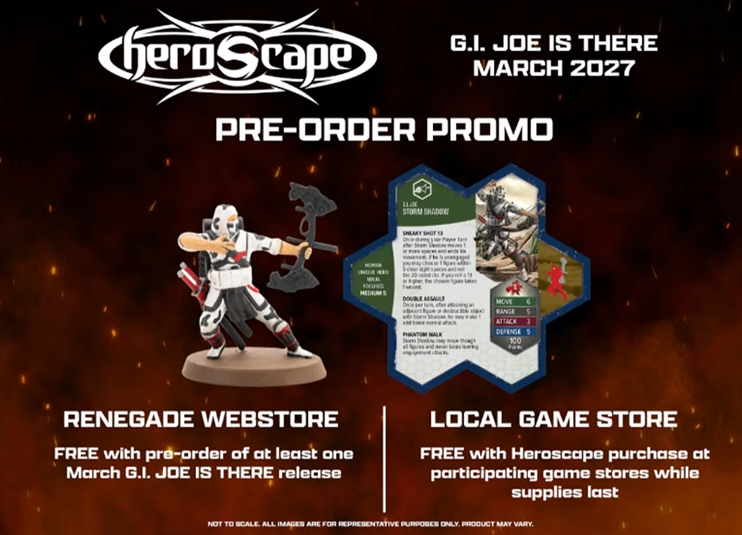 Heroscape Storm Shadow Promotional Figure G.I. Joe Version