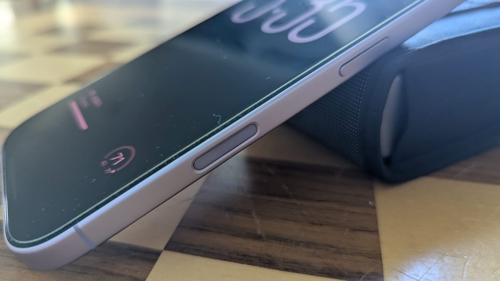 The right side of the iPhone 17, with the Camera and Sleep buttons
