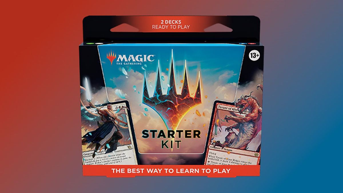 mtg starter kit 2023 card list Magic : The Gathering play starter kit Ideal for new players and casual multiplayer gameplay Officially licensed Magic Magic: The Gathering Starter Kit