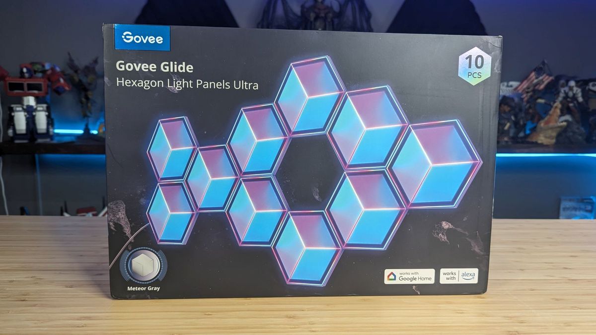 Govee Hexagon Light Panels 10 枚セット Govee Glide Hexagon Light Panels Ultra, 3D Wall Lights with DIY