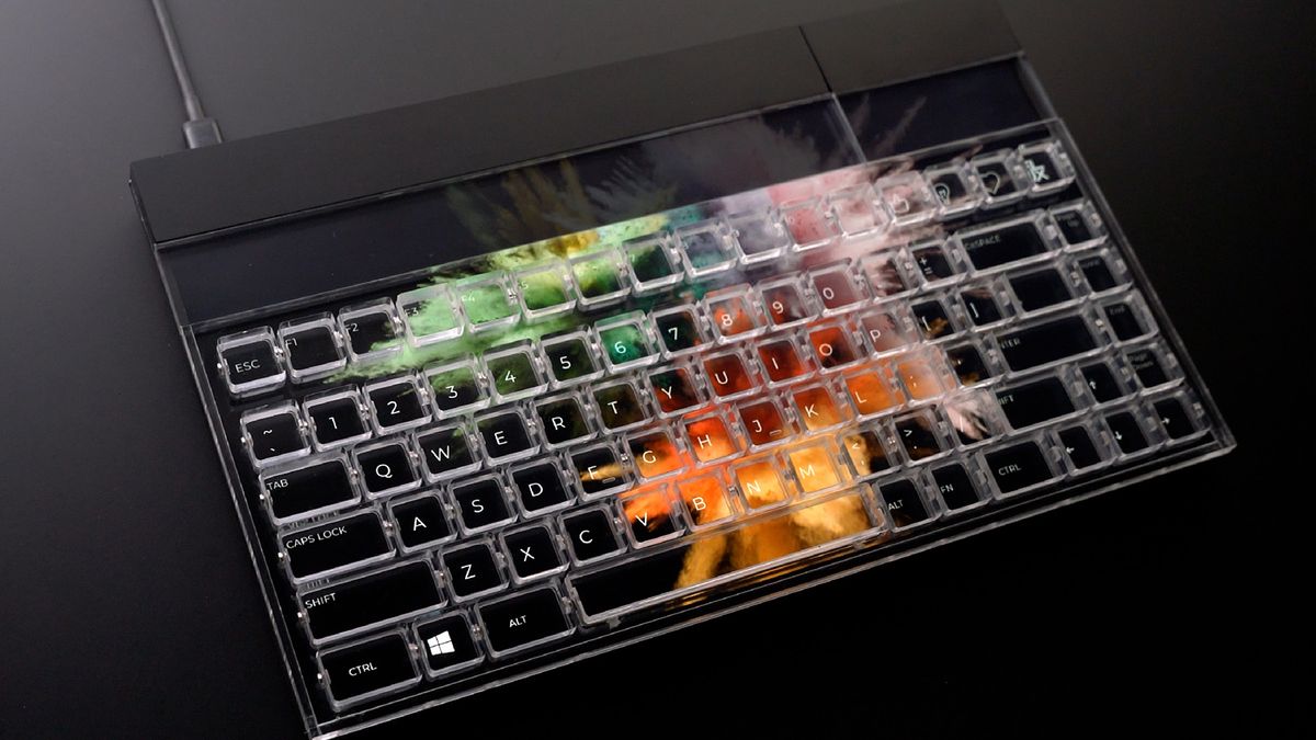 s*o様 flux keyboard frosted The Flux Keyboard, a new transparent keyboard with an integrated