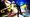Yu, Yosuke, and Chie on a stage.