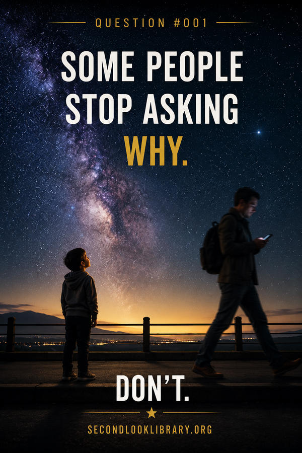 Some People Stop Asking Why.
