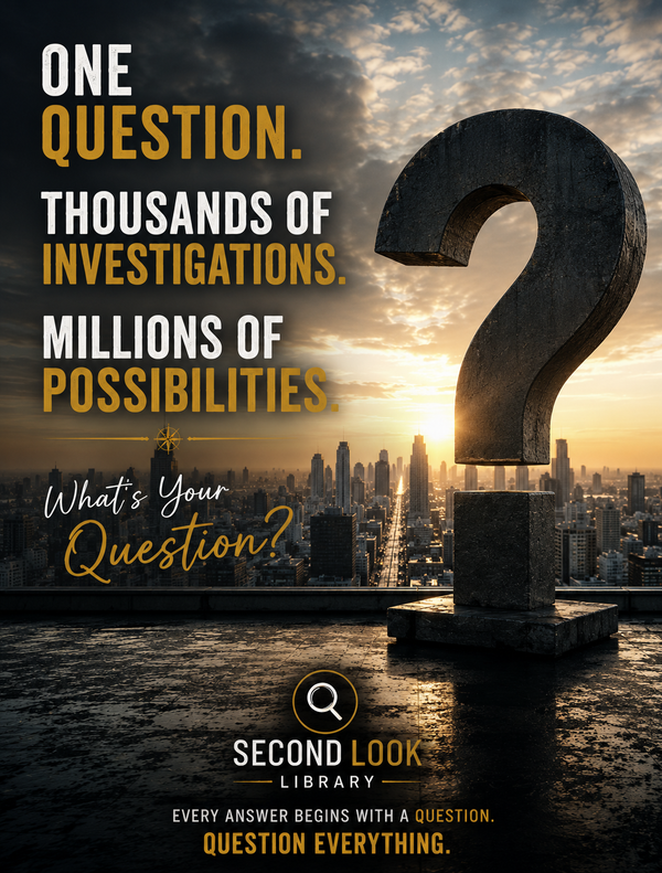 One Question. Hundreds of Investigations. Millions of Possibilities.