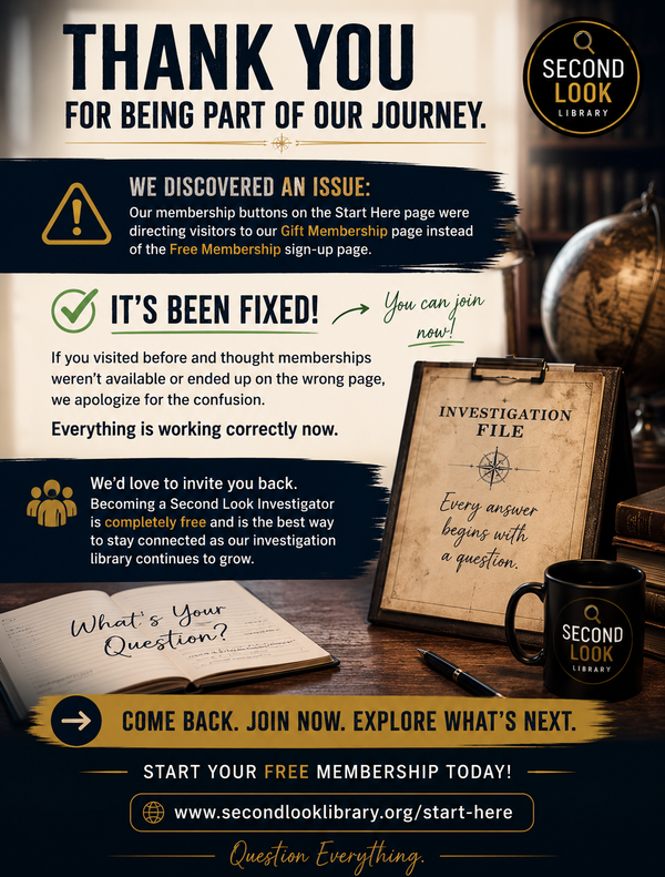 Membership Update: Joining Second Look Is Now Even Easier