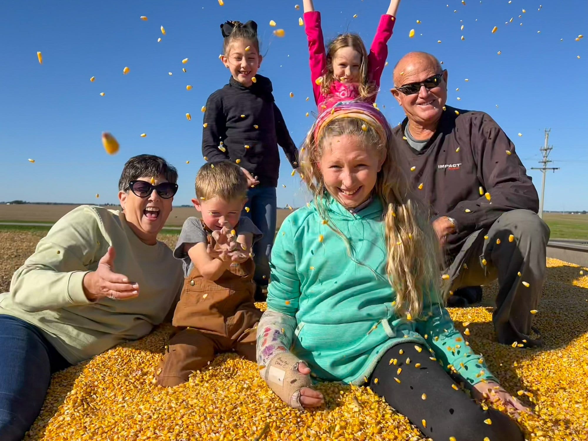 Tom Ritter (right) and Diana Ritter (left) spend time with their grandchildren Ryden Ritter, Reece Ritter, Celia Ritter