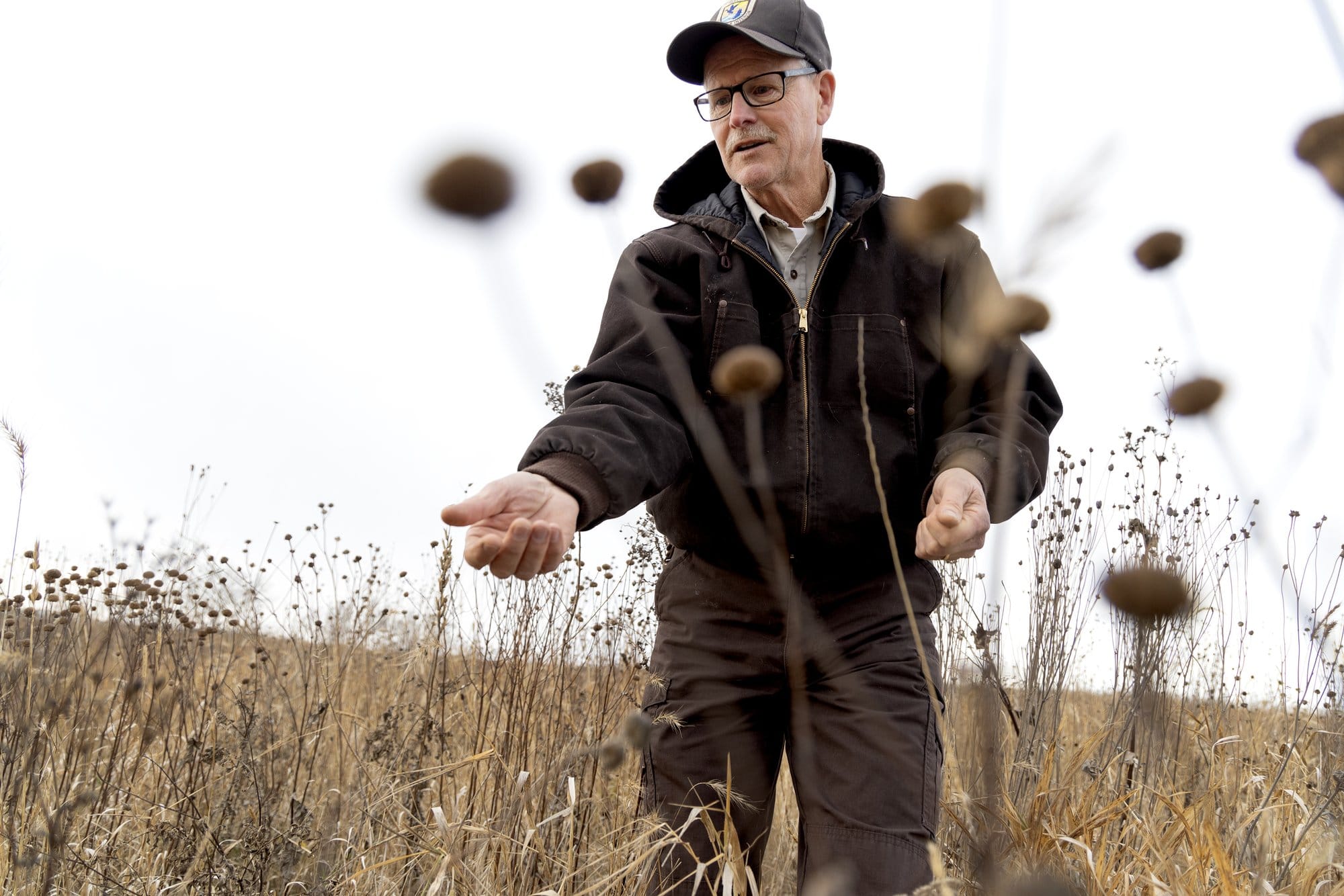 Scott Glup at the Squashed Frog Waterfowl Production Area he helped restore.