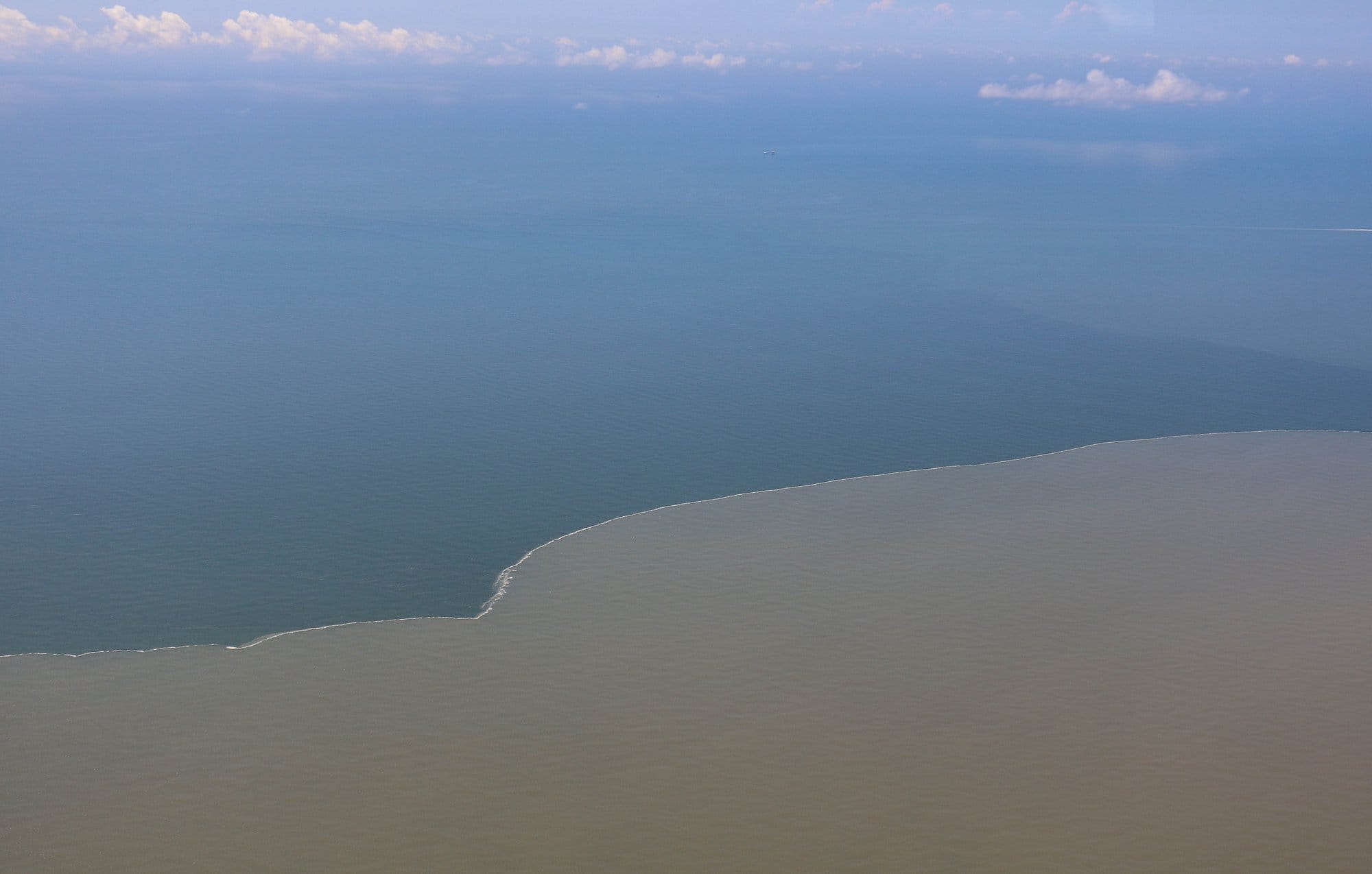 Aerial view of the gulf 