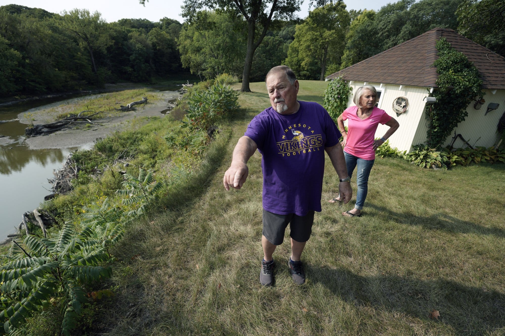 As part of the Le Sueur River Watershed Network, Don and Becky Waskosky work to educate farmers about rain and erosion after