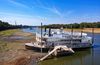 A marooned steamboat crumbles on the banks of the Mississippi River near Martin Luther King Park in Memphis, Tennessee Oct. 7, 2022.