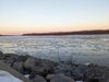 “Pancake ice" floats on the Mississippi River