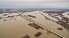 The Mississippi River rises to flood stage surrounding a highway outside Memphis in 2016. 
