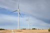 Wind turbines near Burlington Junction in northwest Missouri.