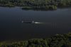 A barge on the Mississippi River. 