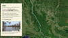 A screenshot of an interactive featuring a river swamp
