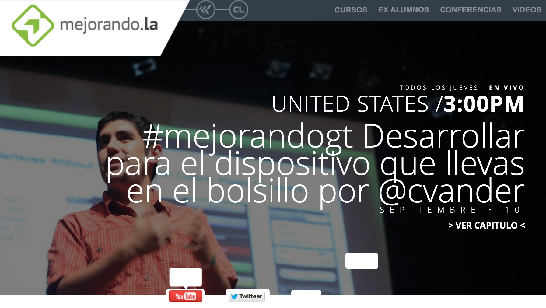 Home of Mejorando.la in 2012 (later the company became known as Platzi).