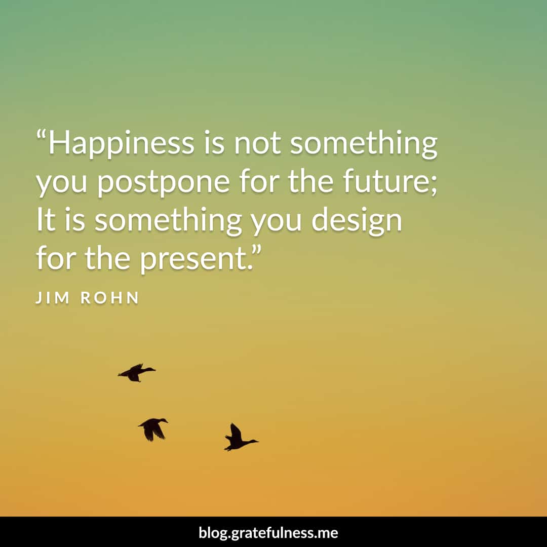 Image of a gratitude quote by Jim Rohn