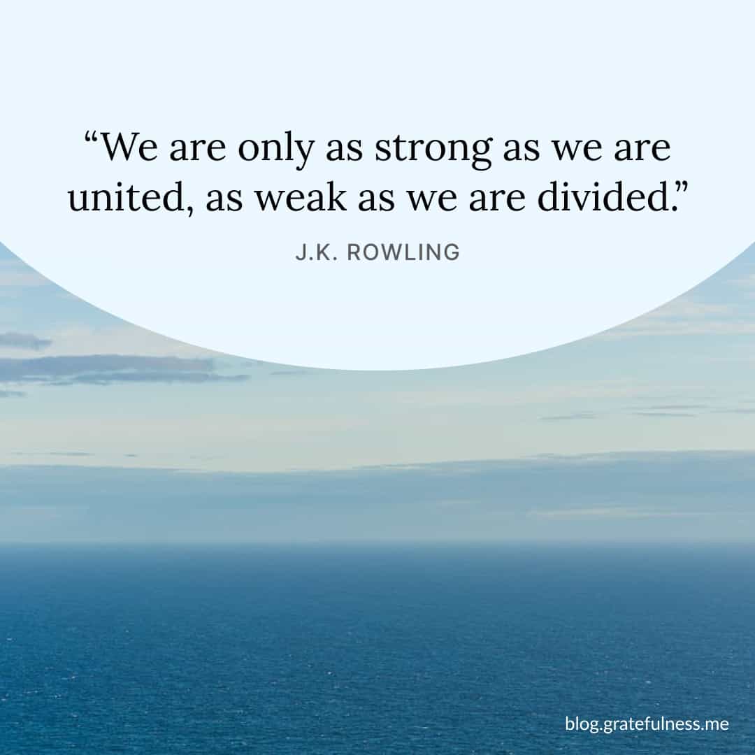 Image with strength quote by J.K. Rowling