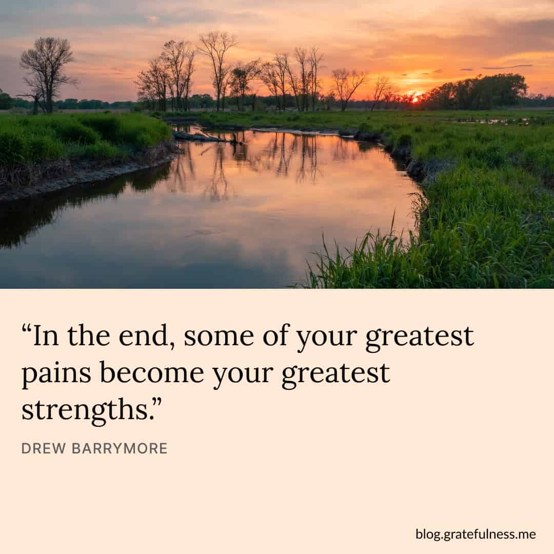 Image with strength quote by Drew Barrymore