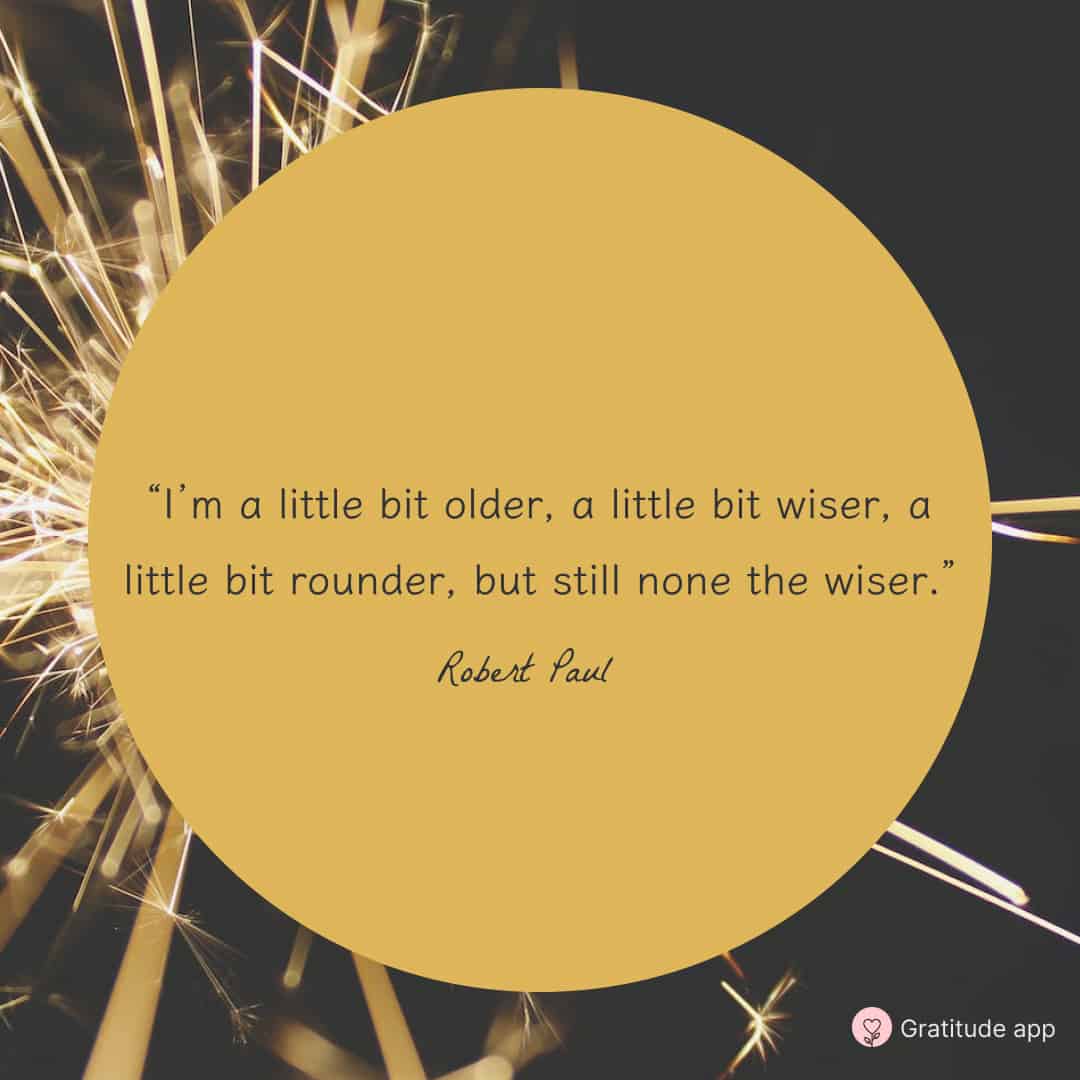 Image with a funny new year quote by Robert Paul