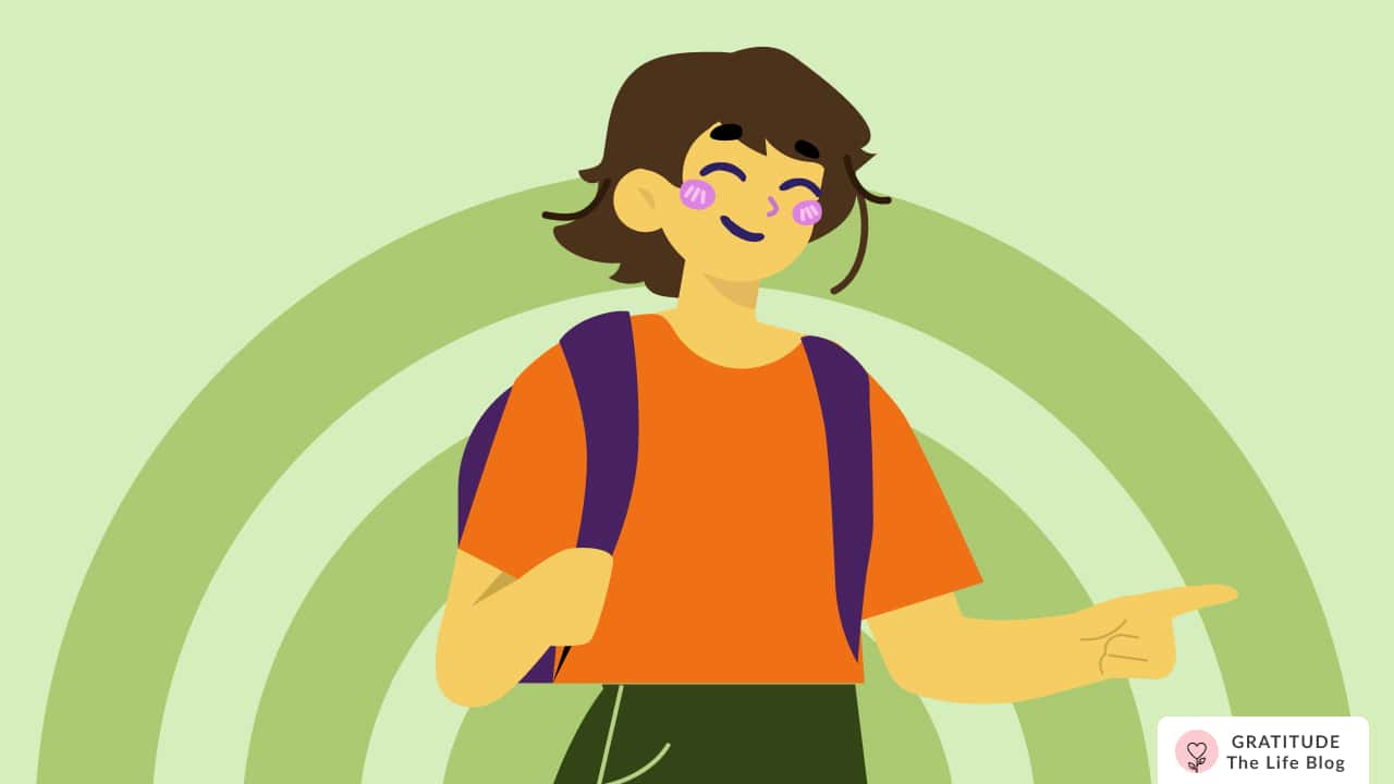 Image with illustration of a person looking confident