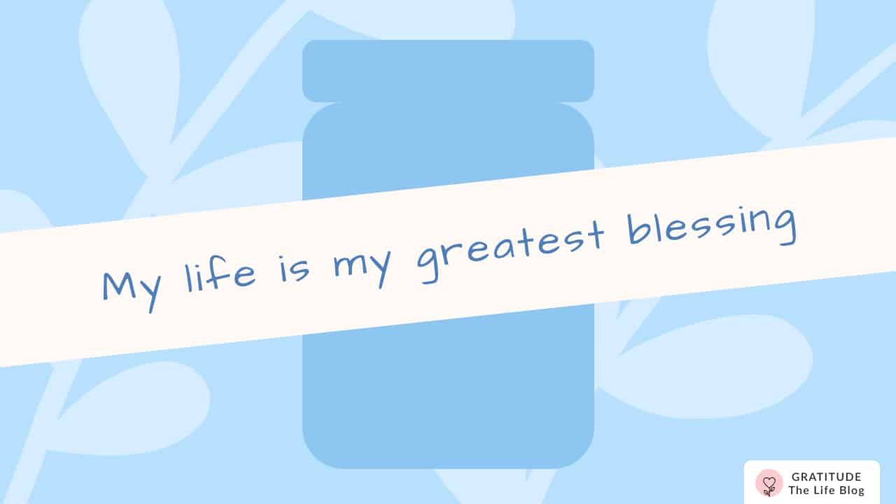Image with illustration of an affirmation jar