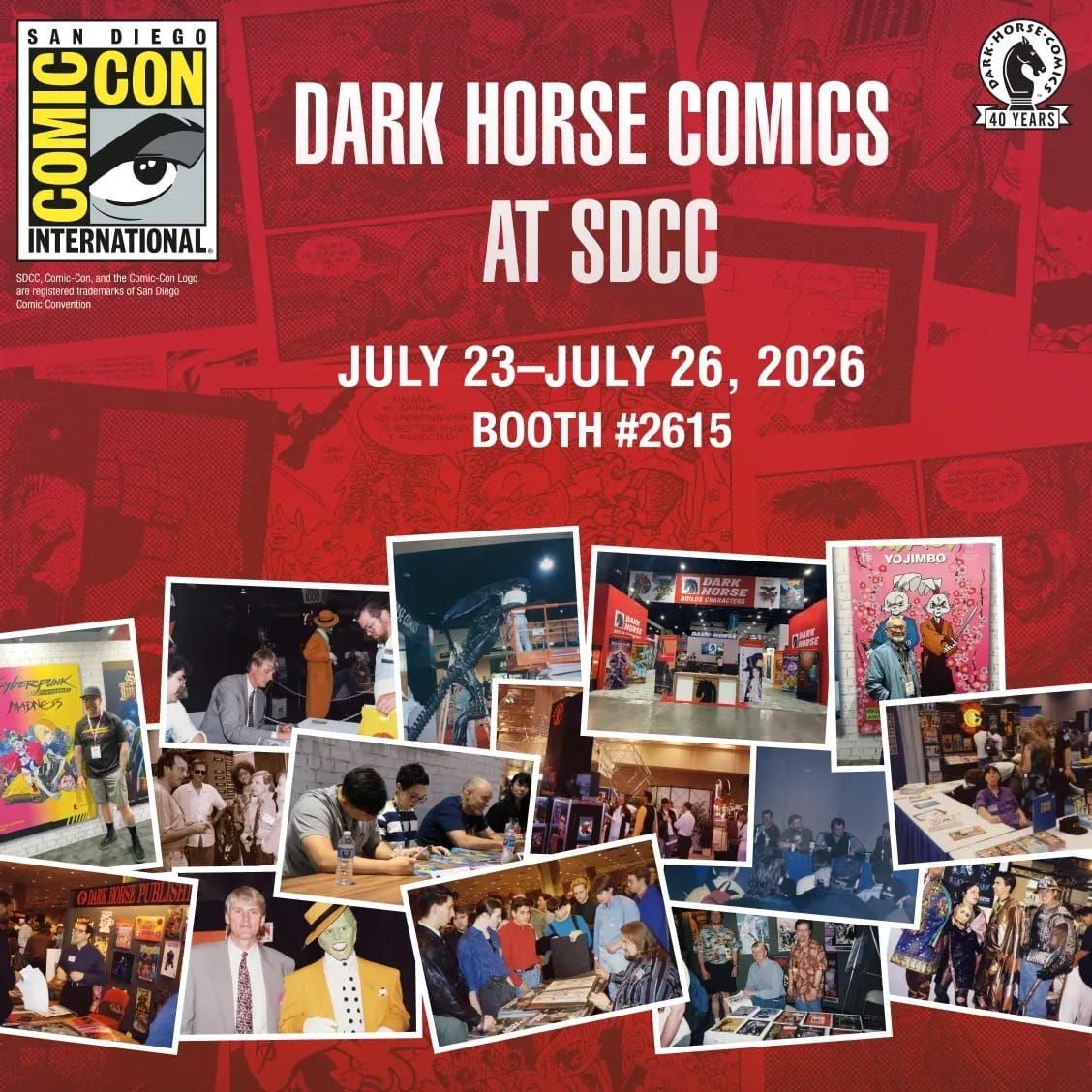 Dark Horse Comics' SDCC 2026 schedule