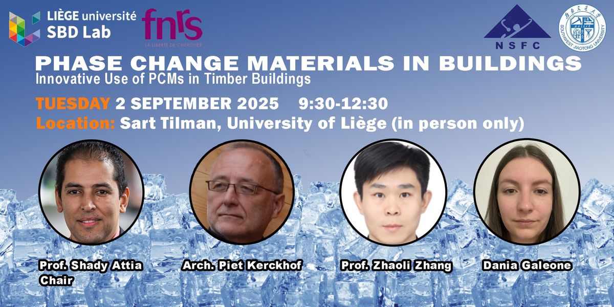 Seminar: PHASE CHANGE MATERIALS IN BUILDINGS: Innovative Use of PCMs in Timber Buildings